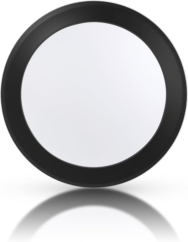 ECOELER 6 Inch Black LED Disk Lights, Dimmable Surface Mount/Recessed Ceiling Downlight,