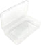 Large Capacity Clear Pencil Case, Stackable Plastic Pencil Boxes for Kids Boys School Classroom, 1 Pack