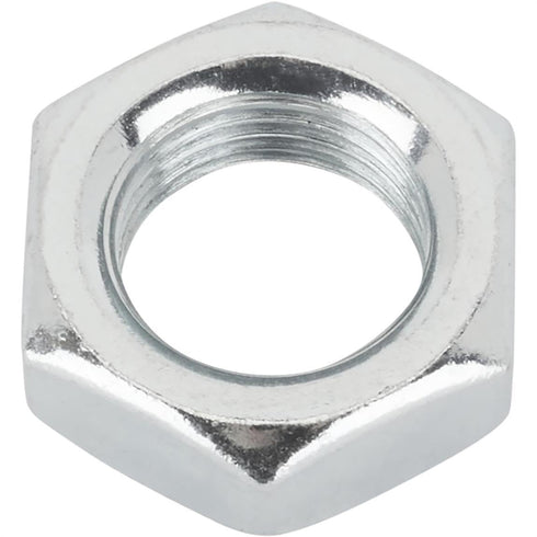 Speedway Motors 3/4 Inch-16 Pack 6 Steel Jam Nuts Left Hand Fine Thread, Zinc Plated Thin Profile Lock Nuts for Rod
