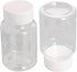 10Pcs 2.71oz Plastic Bottles Lab Chemical Reagent Bottles 80ml Wide Mouth Liquid Solid Storage Bottles Round Sample Storage Containers Sealing Bottles with White Cap for Food Stores Clear by Aicosineg
