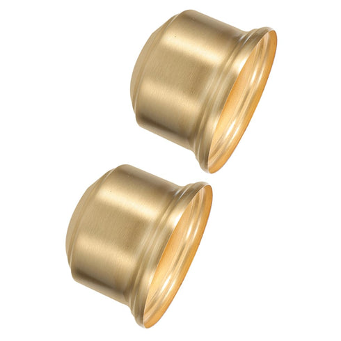 DOITOOL 2pcs Vintage Brass Lamp Socket Cup E27 Half Thread Heavy Duty