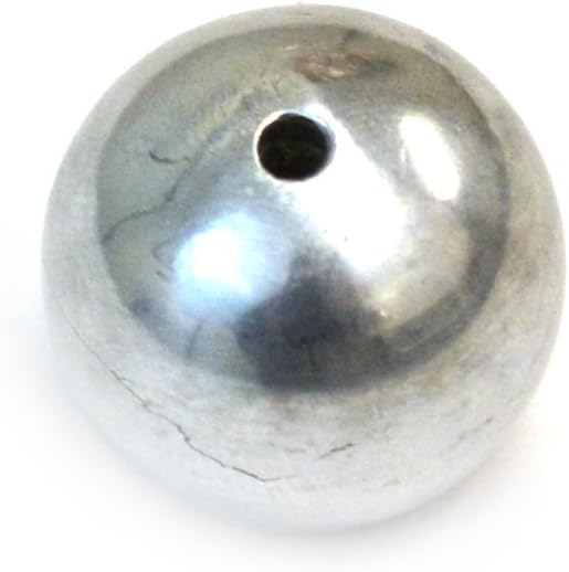 EISCO Labs 19mm Drilled Aluminum Ball for Enhanced Laboratory Demos, Collision & Pendulum Experiments, Long-Lasting