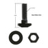 8020, 3301, 15 Series, 5/16-18 x 1" Long Drop in T-Slot Hammer Head Stud Bolt with Nut and Washer