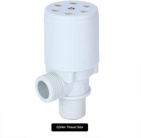 Automatic Float Valve, 3/4" Thread Water Level Control Valve, Plastic Vertical Liquid Level Control Sensor with Filter