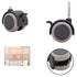 KYYQXSM Set 4 Brakes,2" 265lb,Double M8x38mm,with of Child Crib Caster Rubber Swivel Cot Castors with Furniture