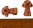 dohobby 24 Pieces Animal Pencil Erasers - 3D Cute Dog Cap Toppers for Party Favors