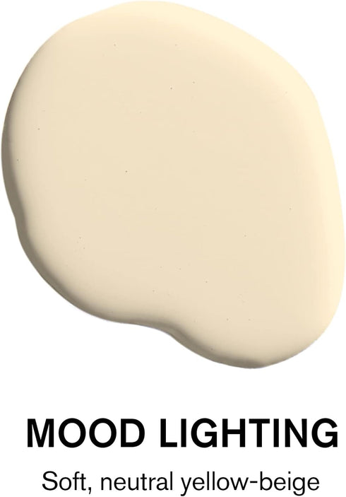 BACKDROP | Premium Interior Paint | Large Adhesive Paint Swatch | MOOD LIGHTING - Yellow-Beige, Soft Neutral | 12" x
