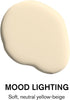 BACKDROP | Premium Interior Paint | Large Adhesive Paint Swatch | MOOD LIGHTING - Yellow-Beige, Soft Neutral | 12" x