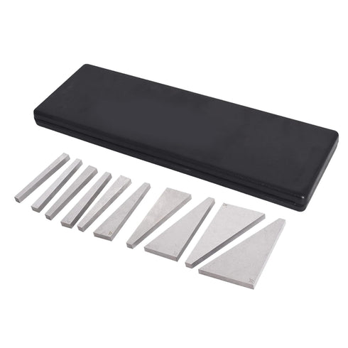 kimllier 10Pcs Angle Gauge Block Set, Steel Gauge Block Machinist Tool 1 to 30 Degree with Box, Accuracy