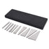 kimllier 10Pcs Angle Gauge Block Set, Steel Gauge Block Machinist Tool 1 to 30 Degree with Box, Accuracy