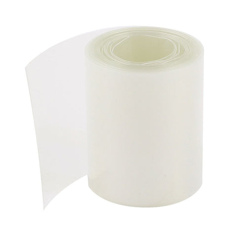 uxcell 50mm Width PVC Heat Shrink Tubing Clear, 2 Meters for 2 x 18650 Batteries
