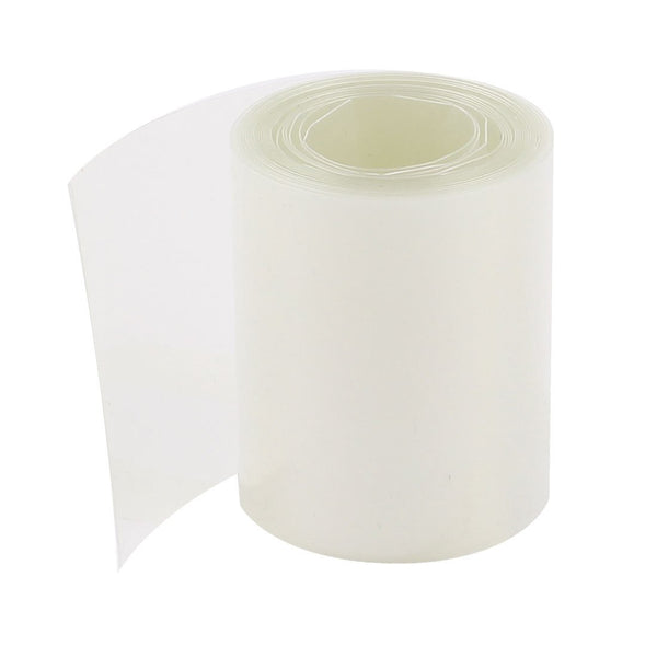 uxcell 50mm Width PVC Heat Shrink Tubing Clear, 2 Meters for 2 x 18650 Batteries