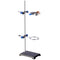 stonylab Lab Stand Set with Steel Support Stand, 4-Prong Burette Clamp, Retort Ring, and 2 Boss Heads for Laboratory.