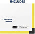 Quartet 24 x 18 Inches Industrial Magnetic Whiteboard with Yellow Frame (724120)