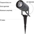 6W GU10 Bulb 110V 3000K IP65 5ft DAWALIGHT Outdoor Spot Light, Landscape Lighting Spotlight for Yard, Replaceable