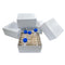 36-Well Lab Freezer Box with Lid, Cryo Storage Box for 15ml Centrifuge Tubes, White Cardboard Freezer Lab Box, 5 Pcs