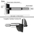 2 Inch Carbide Forstner Drill Bit, Tipped Bit for Hard Wood, Woodworking Hinge Cutter Tool Kits
