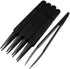 MMOBIEL 5Pcs Anti-static Multifunctional Plastic Precision Tweezers Set, Pointed Tip for Electronics, Jewelry-Making,