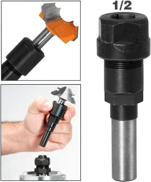 1/2-Inch 1/2-inch Wolfride Shank Router Bit Collet Extension, Adapter for Shank Bits