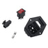 Antrader 6pcs Inlet Module Plug, Male Power Socket with 5A Fuse Switch, 10A 250V