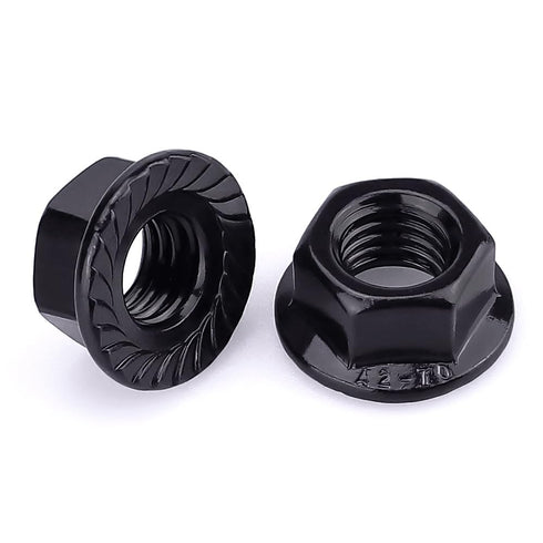 EASTLO M8-1.25 304 18-8 20 Hex Head Serrated Flange Nuts, Stainless Steel Hexagon Head Flange Nuts for Home Automotive