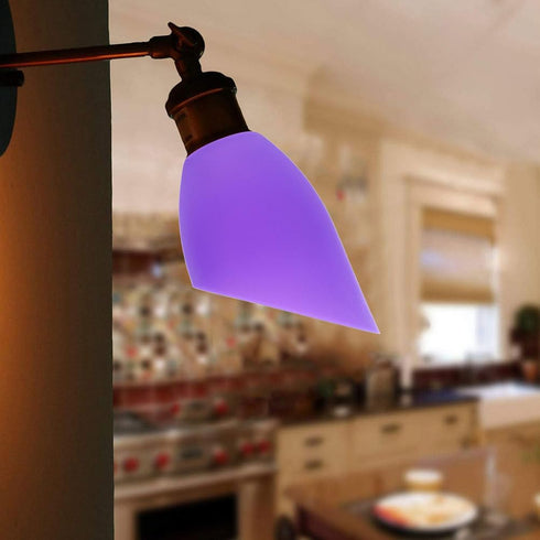 2Pcs 5.11 4.33 1.96 Inch Amosfun Inclined Horseshoe Lampshades Plastic Covers for Led Floor and Table Lamps Unique