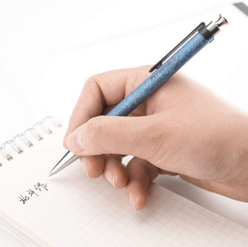 Titanium Ballpoint Pen with Clip - EDC Pocket Pen, Blue