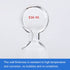 Glass Penny Head Hollow Stopper - Borosilicate Glass for 34/45 Outer Joint, Closed Bottom (5 Pcs)