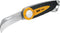 Folding Linoleum Flooring & Roofing Knife - Lock-back Electrician Knife with Hawkbill Blade for Wire Stripping