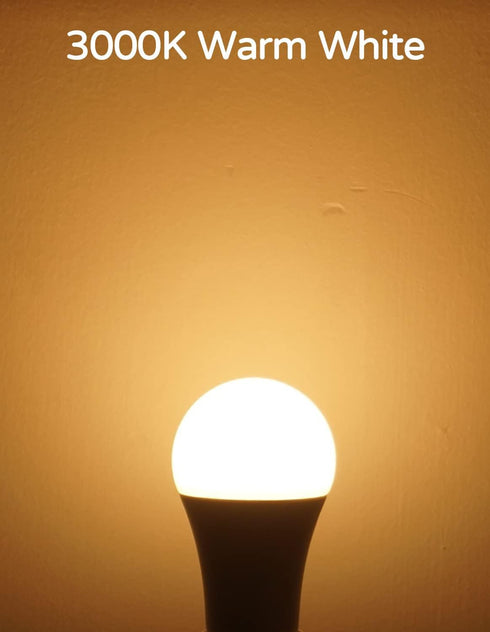 Torkase Outdoor Dusk to Dawn Light Bulbs, 12W (100W Equivalent), 3000K Warm White, E26 A19 Automatic Sensor LED Bulbs