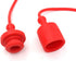 Hydraulic Coupler Dust Cap Plug Set 1/2 ISO-B,CEKER Hydraulic Dust Covers Male Female Quick Connects Fittings,Red Cap with Retention Ring Keeps Cap Attached to Hose 2Set by CEKER
