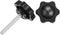 uxcell 2Pcs Star Knobs, M6x40mm Plastic Hex Clamping Handle Screw Knobs for Machinery Umbrella Base Replacement