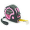 Pink Power 16ft Measuring Tape for Women s Tool Kit, Retractable Blade, Lock Button, Lightweight Pink Tape Measure