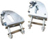 Almencla Flatbed Trolley Armrest Base Foldable Push Hand Cart Base Hinge Replaces Sturdy Truck Handrails Base for Push