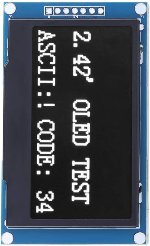 Display,2.42 Inch Module,128X64 SSD1309 I2C MP3,Feature OLED OLED Display Pixels,Emit Light by Itself,for SPI Parallel