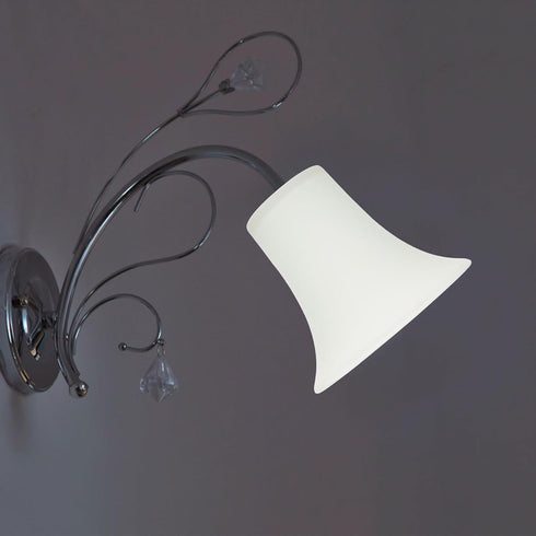 Homoyoyo Frosted Glass Lamp Cover Decorative Lampshade for Wall and Hanging Lights Transparent Bell-Shaped Light Shell