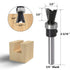 Mesee 2Pcs Dovetail Joint Bearing Router Bits, 1/4 Inch Shank for Woodworking Milling Cutter Tools