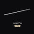 12" Clear Plastic Rigid Pipe, 7mm x 10mm Acrylic Tube for Plumbing, Hydraulics, DIY, 2Pcs