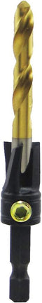 Make it Snappy Tools 1/4 Inch x 1/2 Inch 3-Flute Flat Bottom Counterbore with TiN Coated Twist Drill #33216