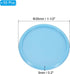 PATIKIL 35mm Light Blue Plastic Round Book Binding Discs, 55 Pcs Discbound Expansion Discs for DIY Notebook Planner