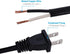 Replacement Power Cord Pigtail 18AWG 2 Prong 6FT Flat Shape 2 Wire Supply Cord with 110V Polarized Plug