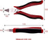 SPEEDWOX 4 Inches Diagonal Cutting Pliers, Precision Plastic Nippers with Spring Mini Side Cutting