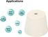 MECCANIXITY Rubber Tapered Plug 28mm to 37mm with 8mm Hole for Test Tubes, White, 3 Pieces