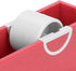 Eyelash Tape Dispenser, Portable Desktop Cutter for Home Salon Eyelash Extensions Supplies (Red)
