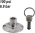 WBNSKUACS 1.5" 17-100psi Dairy(100psi) Adjustable Pressure Relief Valve PRV End Cap Tri Clamp - for Home Brewing