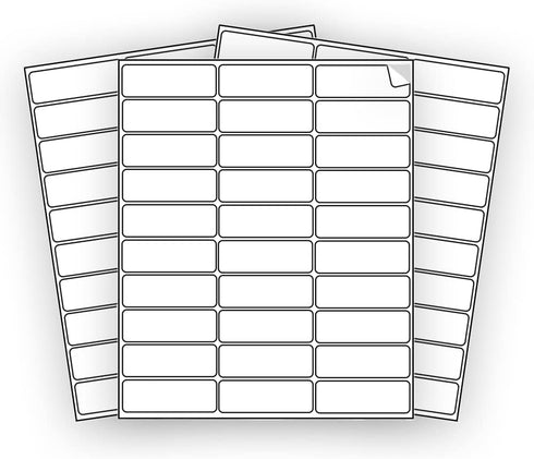 EcoSwift 30 2 5/8 1 inches 2.625 1 Shipping Labels x Mailing Address Inventory Blank White Self Adhesive for Laser