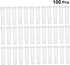 100pcs balacoo Floral Water Tubes White Flower Nutrition Containers for Fresh Flower Preservation Leakproof Test Tubes
