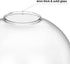 1.89" Thick Clear Glass Globe Lampshade, Fitter Replacement Shade for Wall Sconces, Pendant Lights, Chandeliers, Vanity
