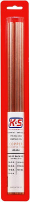 K&S 3404 Round Copper Telescopic Tubing Assortment - 7 Pieces, 1/16 to 1/4 O.D., Made in The USA