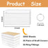 Wenscis 3000 3x5 Inch Pcs White Index Cards Bulk with Rings, Flash Cards with Holder for Studying, Notecards Lined